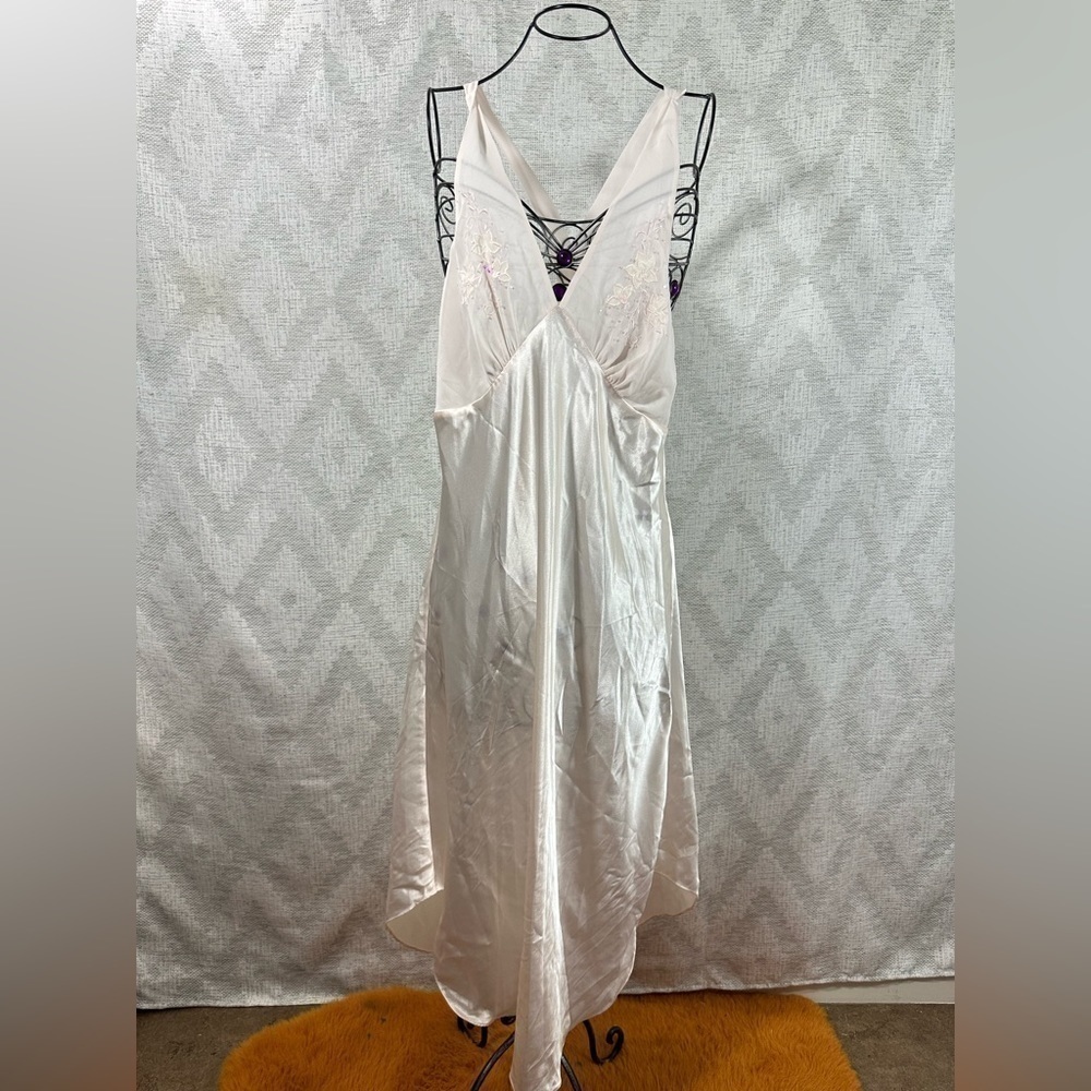Alexandra Nicole light pink maxi slip dress size L - Picture 1 of 9
